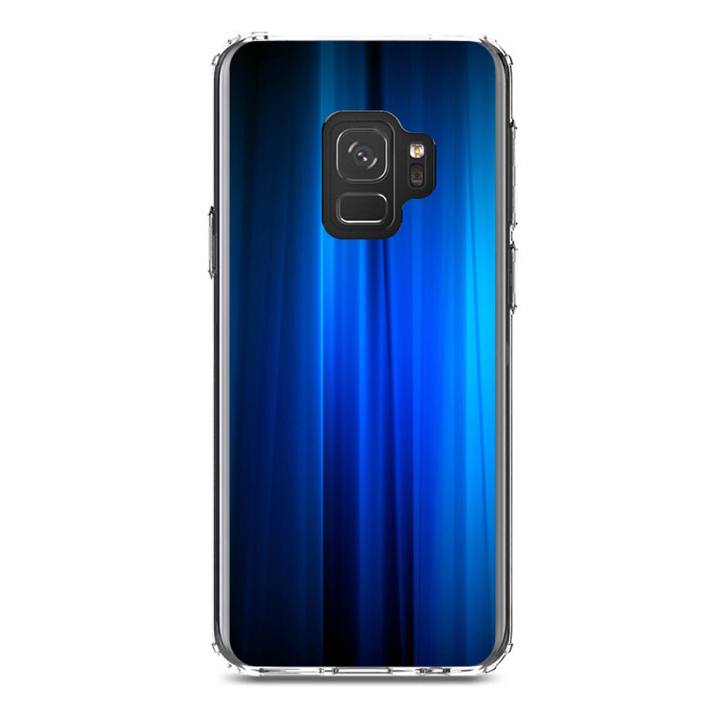 Bright Blue Curtain Clear Shockproof iPhone Case, view 19