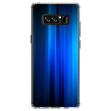 DistinctInk® Clear Shockproof Hybrid Case for Apple iPhone / Samsung Galaxy / Google Pixel - Bright Blue Curtain