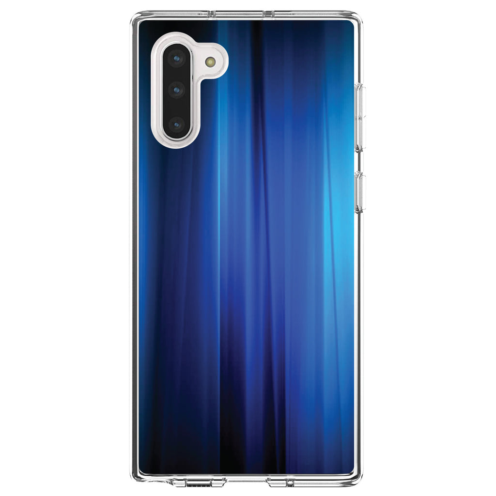 Bright Blue Curtain Clear Shockproof iPhone Case, view 9
