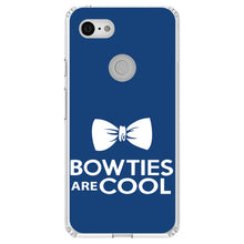 DistinctInk® Clear Shockproof Hybrid Case for Apple iPhone / Samsung Galaxy / Google Pixel - Bow Ties Are Cool