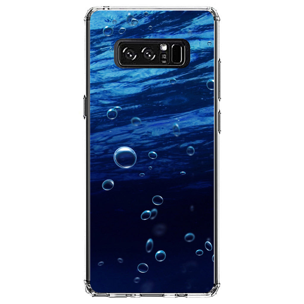 Water Bubbles Blue Clear Shockproof iPhone Case, view 12
