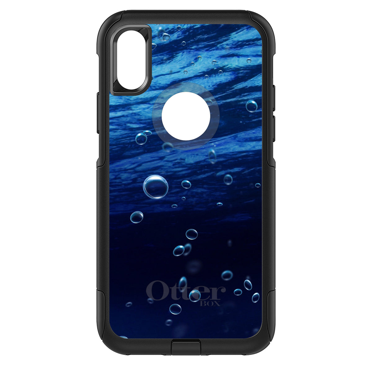 Water Bubbles Blue OtterBox Commuter Case for iPhone & Galaxy, view 3
