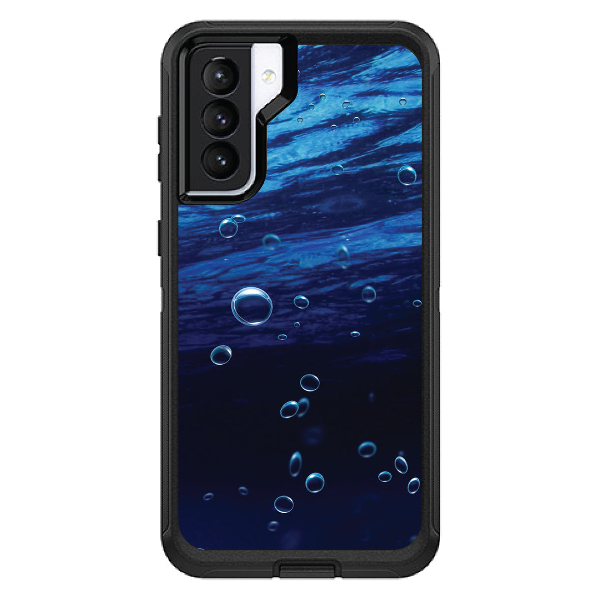 Water Bubbles Blue OtterBox Defender Case for iPhone & Galaxy, view 6