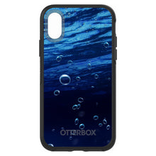 DistinctInk™ OtterBox Symmetry Series Case for Apple iPhone / Samsung Galaxy / Google Pixel - Water Bubbles Blue