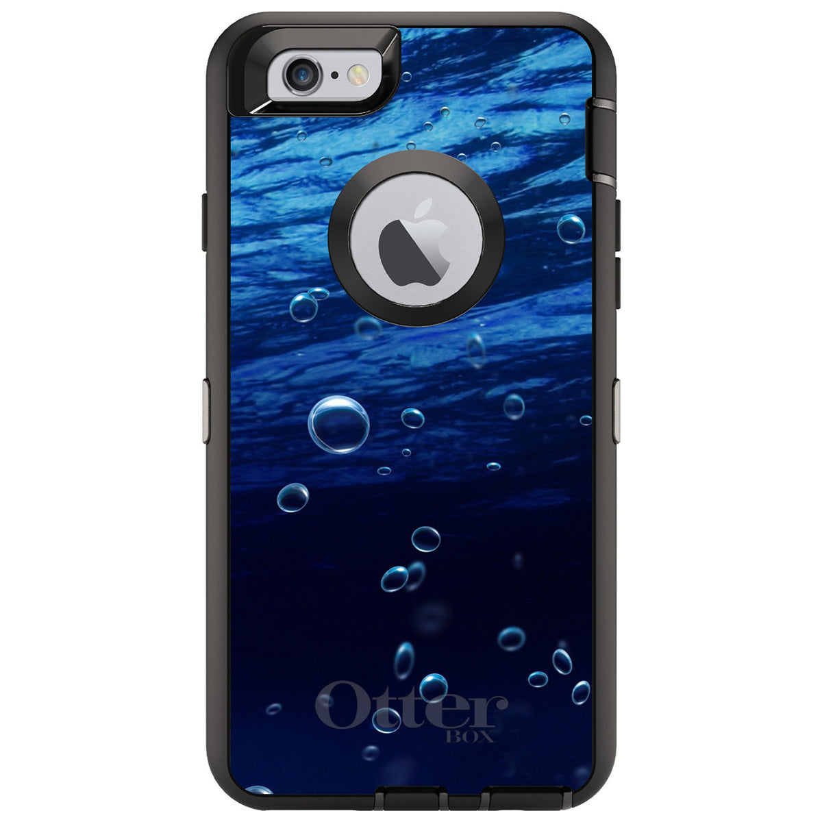Water Bubbles Blue OtterBox Defender Case for iPhone & Galaxy, view 4