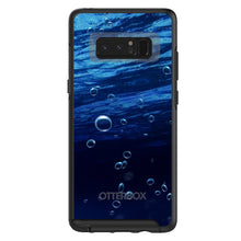 DistinctInk™ OtterBox Symmetry Series Case for Apple iPhone / Samsung Galaxy / Google Pixel - Water Bubbles Blue