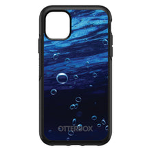 DistinctInk™ OtterBox Symmetry Series Case for Apple iPhone / Samsung Galaxy / Google Pixel - Water Bubbles Blue