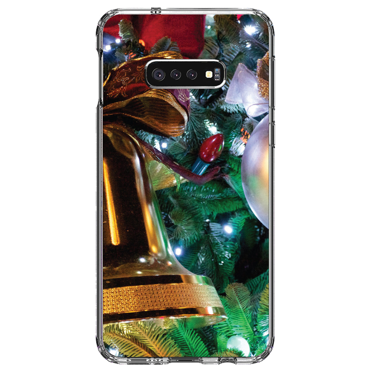 Christmas Ornaments Bell Clear Shockproof iPhone Case, view 18