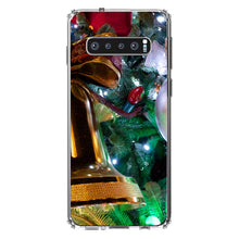DistinctInk® Clear Shockproof Hybrid Case for Apple iPhone / Samsung Galaxy / Google Pixel - Christmas Ornaments Bell