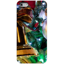 DistinctInk® Hard Plastic Snap-On Case for Apple iPhone or Samsung Galaxy - Christmas Ornaments Bell