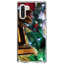 DistinctInk® Clear Shockproof Hybrid Case for Apple iPhone / Samsung Galaxy / Google Pixel - Christmas Ornaments Bell
