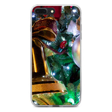 DistinctInk® Clear Shockproof Hybrid Case for Apple iPhone / Samsung Galaxy / Google Pixel - Christmas Ornaments Bell