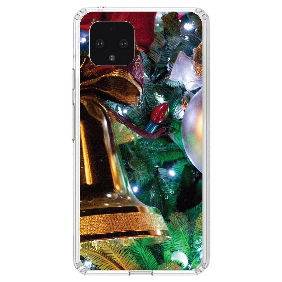 Christmas Ornaments Bell Clear Shockproof iPhone Case, view 23