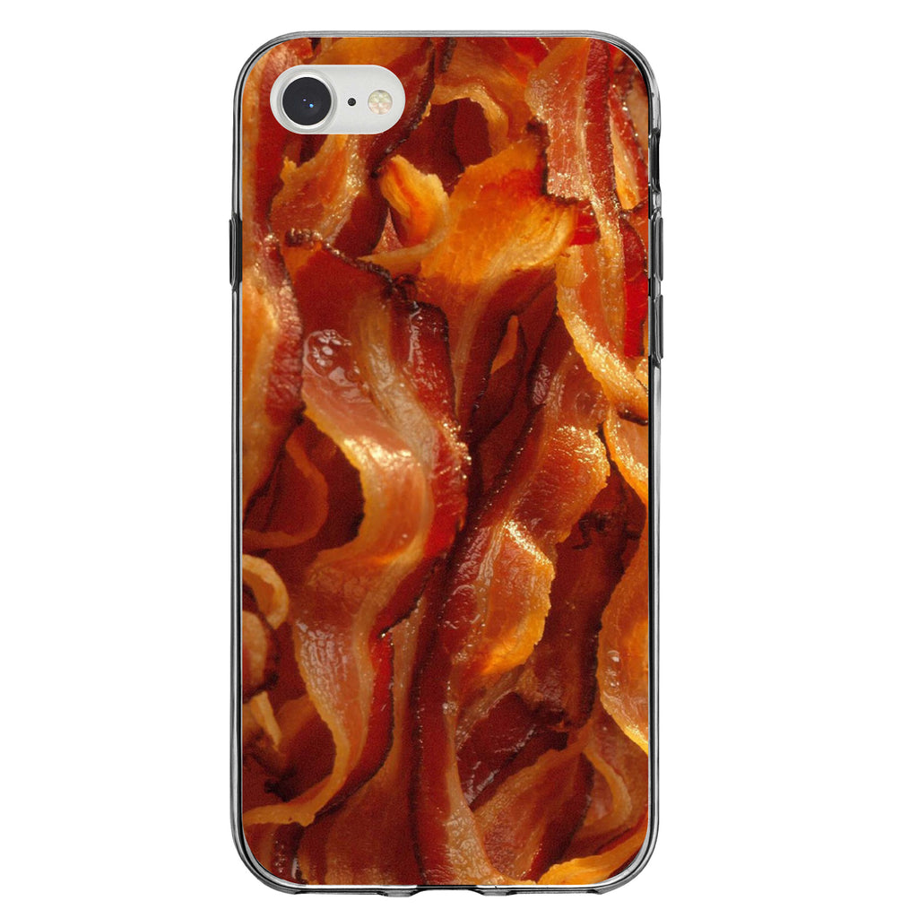 Crispy Strips of Bacon Clear Shockproof iPhone Case, view 5