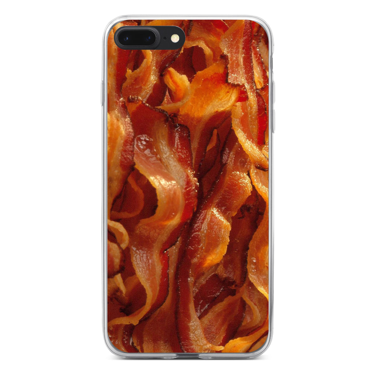 Crispy Strips of Bacon Clear Shockproof iPhone Case, view 6