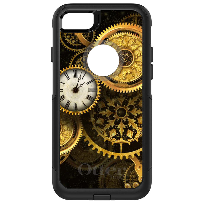 DistinctInk OtterBox Commuter Series Case for Apple iPhone or Samsung Galaxy - Clocks Clockwork Gold