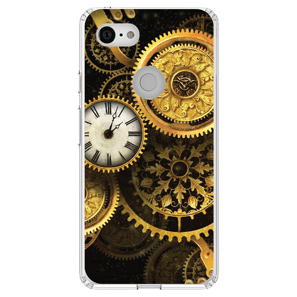 Clocks Clockwork Gold Clear Shockproof iPhone Case, view 21