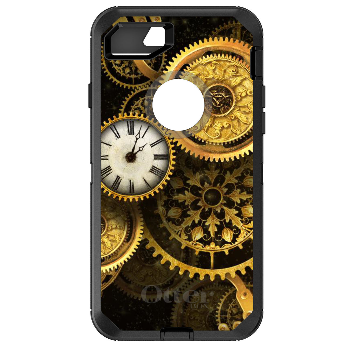 Clocks Clockwork Gold OtterBox Defender Case for iPhone & Galaxy