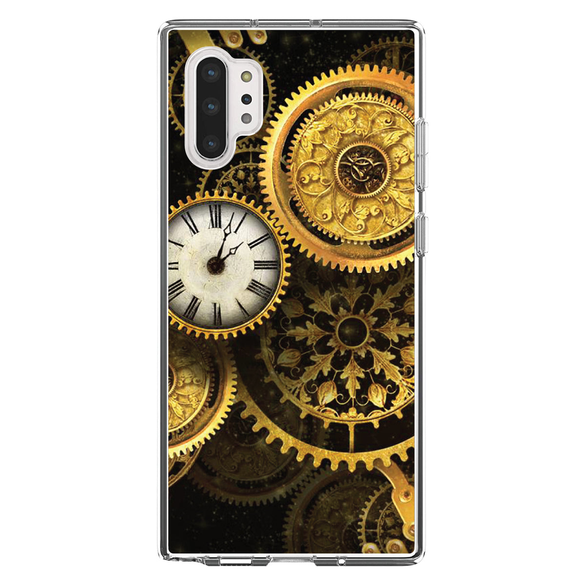 Clocks Clockwork Gold Clear Shockproof iPhone Case, view 10