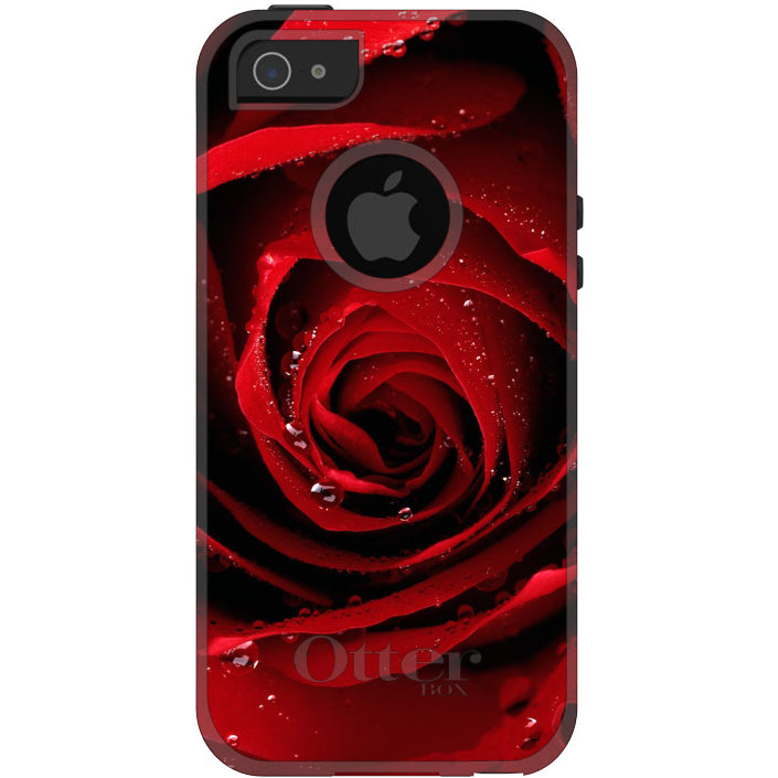 Dew Covered Red Rose OtterBox Commuter Case for iPhone & Galaxy, view 5