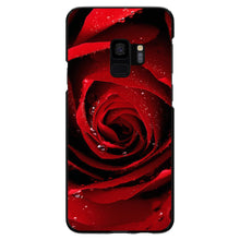 DistinctInk® Hard Plastic Snap-On Case for Apple iPhone or Samsung Galaxy - Dew Covered Red Rose