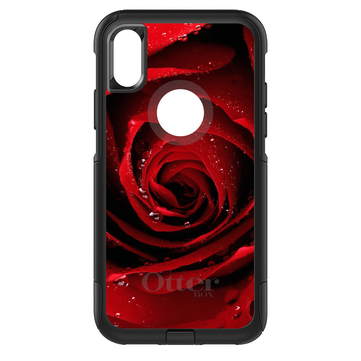 Dew Covered Red Rose OtterBox Commuter Case for iPhone & Galaxy, view 3