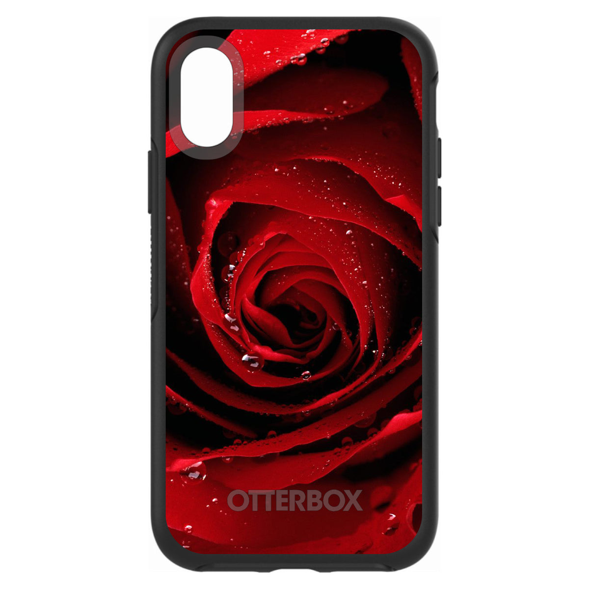 Dew Covered Red Rose OtterBox Symmetry Case for iPhone & Galaxy, view 4