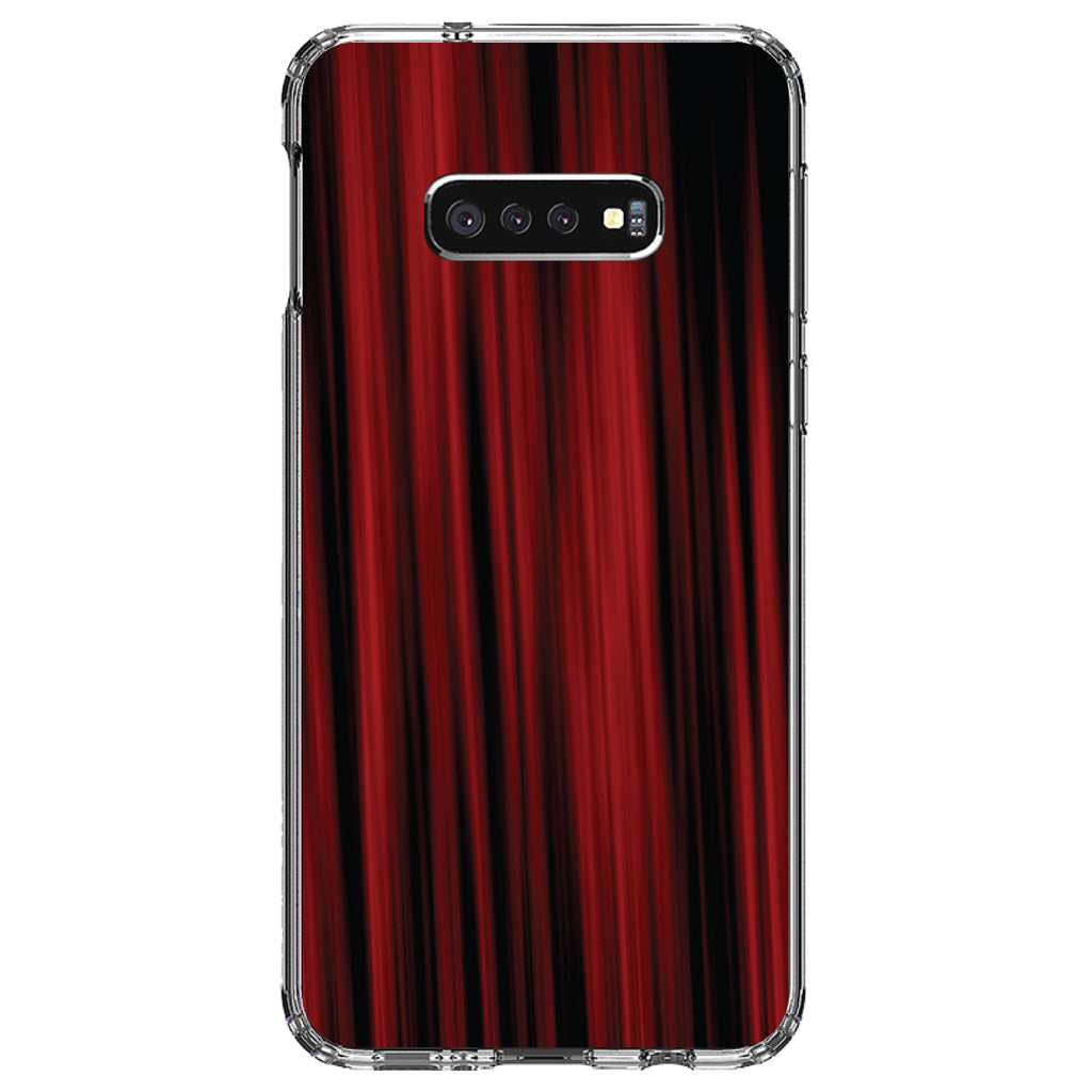 Bright Red Curtains Clear Shockproof iPhone Case, view 18