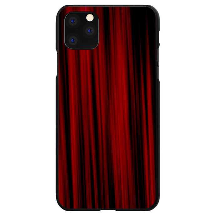 DistinctInk® Hard Plastic Snap-On Case for Apple iPhone or Samsung Galaxy - Bright Red Curtains