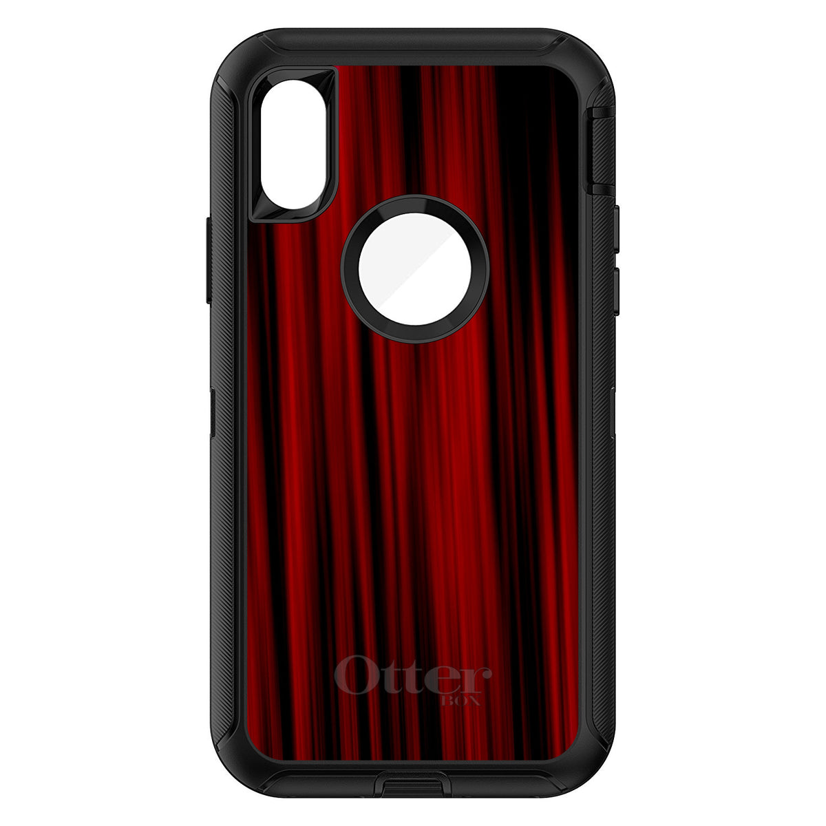Bright Red Curtains OtterBox Defender Case for iPhone & Galaxy, view 3
