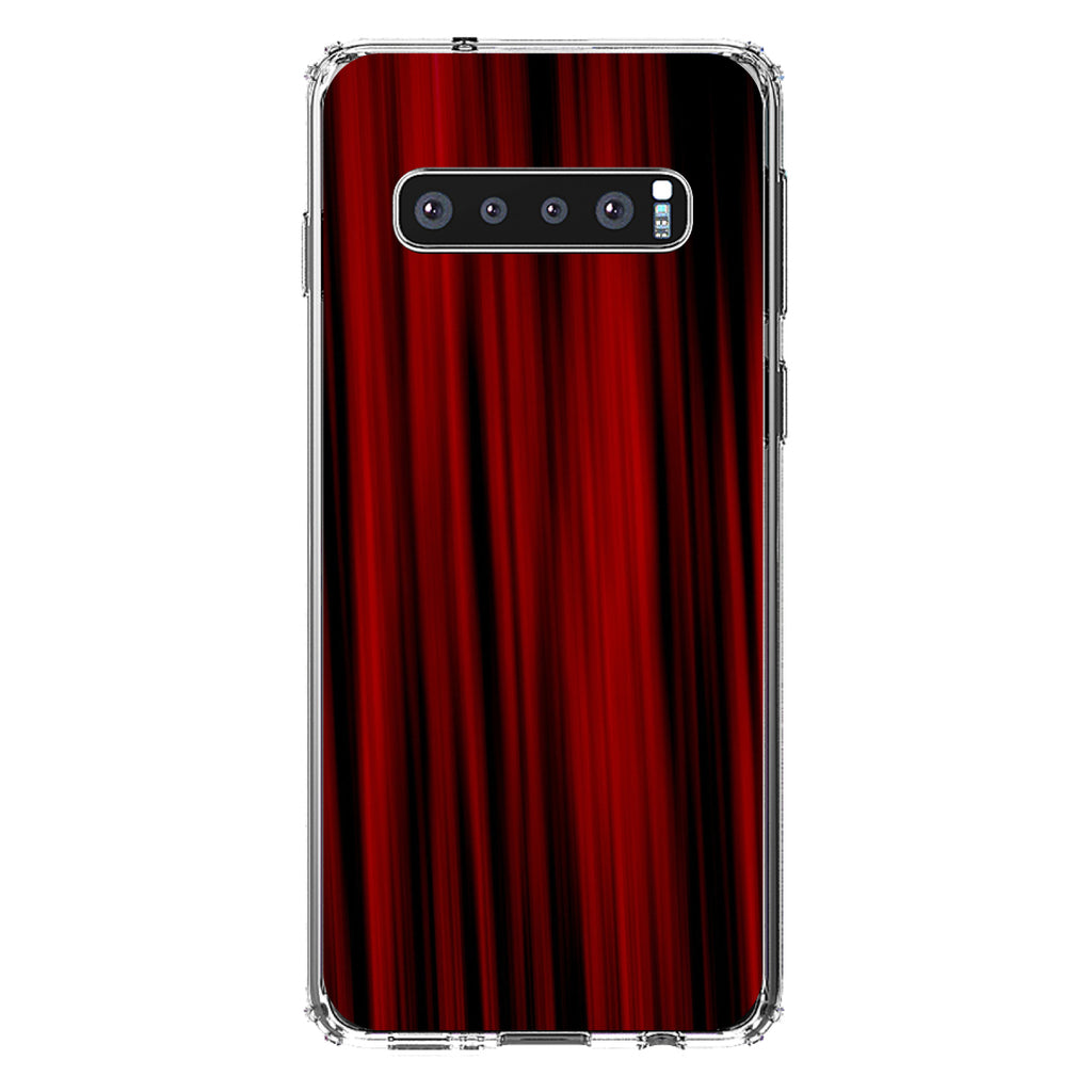 Bright Red Curtains Clear Shockproof iPhone Case, view 16
