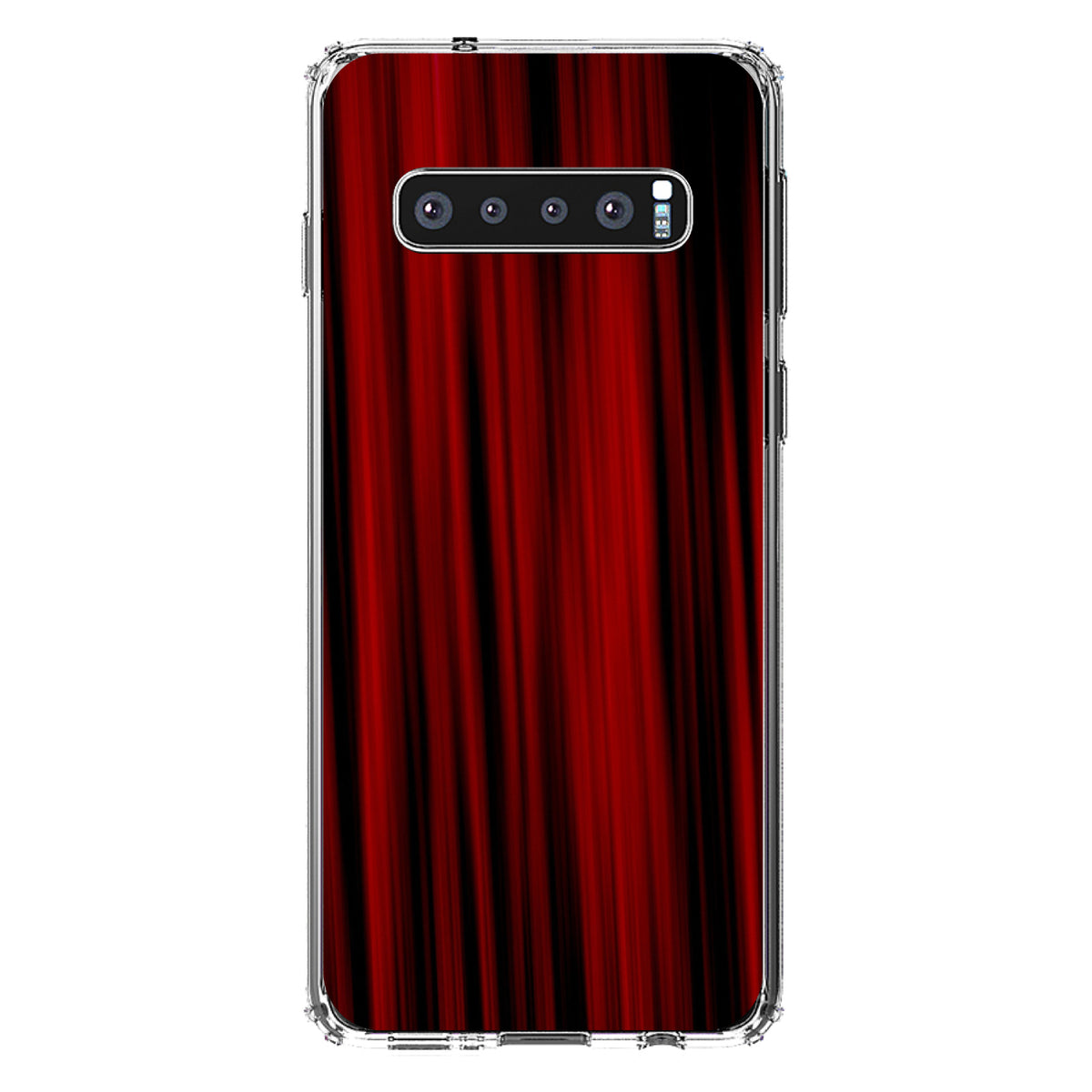 Bright Red Curtains Clear Shockproof iPhone Case, view 16