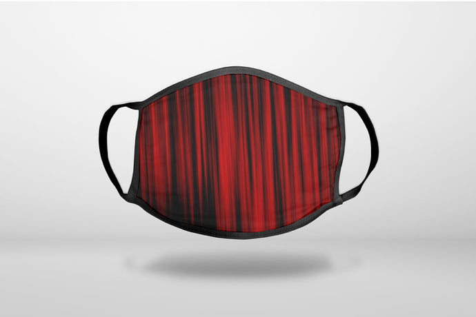 Bright Red Curtains - 3-Ply Reusable Soft Face Mask Covering, Unisex, Cotton Inner Layer