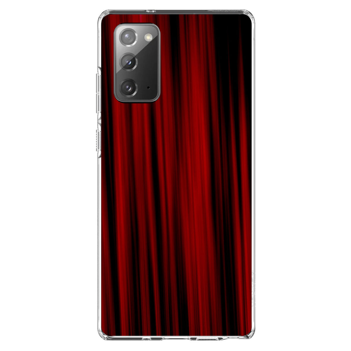 Bright Red Curtains Clear Shockproof iPhone Case, view 7