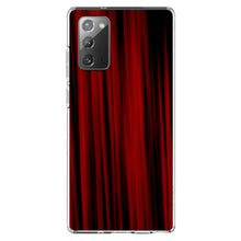 DistinctInk® Clear Shockproof Hybrid Case for Apple iPhone / Samsung Galaxy / Google Pixel - Bright Red Curtains