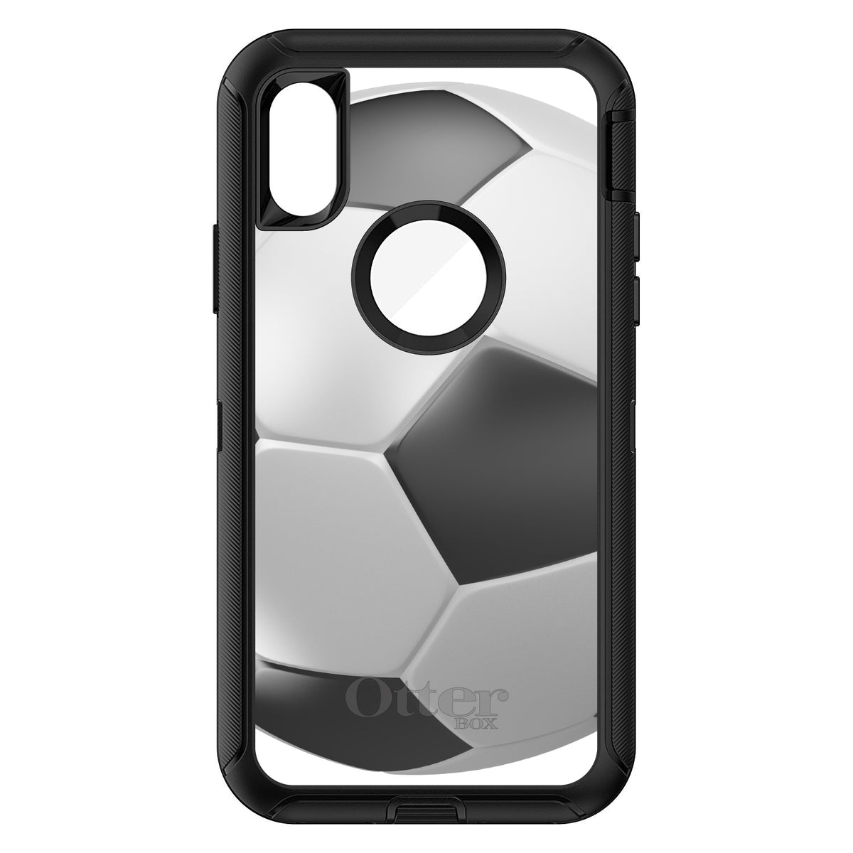 Soccer Ball 3D OtterBox Defender Case for iPhone & Galaxy, view 3