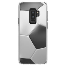 DistinctInk® Clear Shockproof Hybrid Case for Apple iPhone / Samsung Galaxy / Google Pixel - Soccer Ball 3D