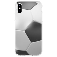 DistinctInk® Clear Shockproof Hybrid Case for Apple iPhone / Samsung Galaxy / Google Pixel - Soccer Ball 3D