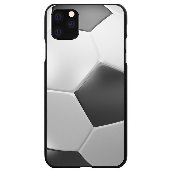 DistinctInk® Hard Plastic Snap-On Case for Apple iPhone or Samsung Galaxy - Soccer Ball 3D