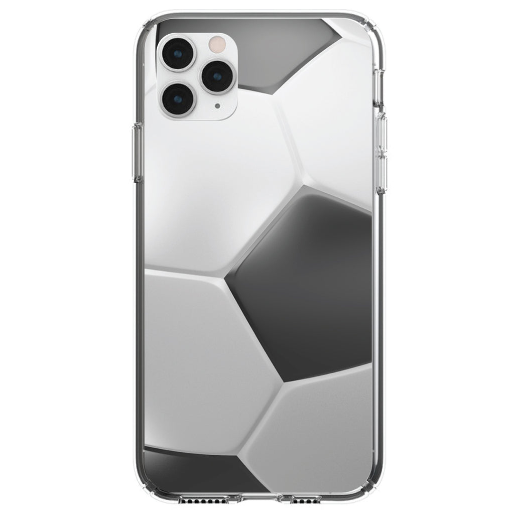 Soccer Ball 3D Clear Shockproof iPhone Case