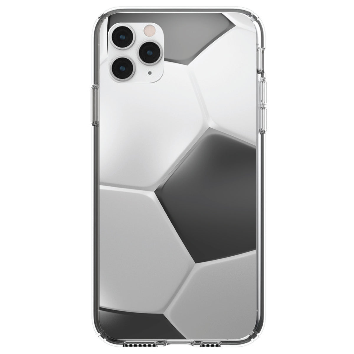 Soccer Ball 3D Clear Shockproof iPhone Case