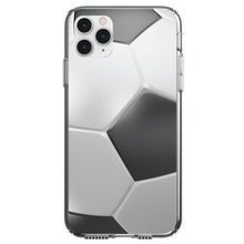 DistinctInk® Clear Shockproof Hybrid Case for Apple iPhone / Samsung Galaxy / Google Pixel - Soccer Ball 3D