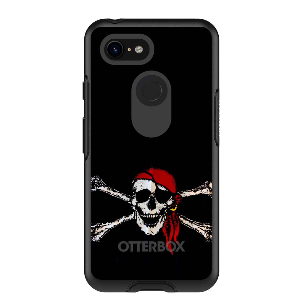 Black Red Pirate Flag OtterBox Symmetry Case for iPhone & Galaxy, view 15