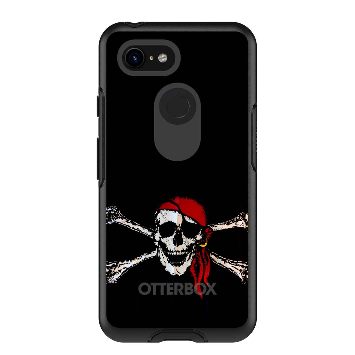 Black Red Pirate Flag OtterBox Symmetry Case for iPhone & Galaxy, view 15