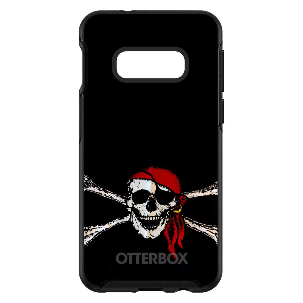 Black Red Pirate Flag OtterBox Symmetry Case for iPhone & Galaxy, view 7