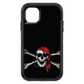 Black Red Pirate Flag OtterBox Defender Case for iPhone & Galaxy, view 2