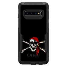 DistinctInk™ OtterBox Commuter Series Case for Apple iPhone or Samsung Galaxy - Black Red Pirate Flag