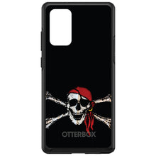 DistinctInk™ OtterBox Symmetry Series Case for Apple iPhone / Samsung Galaxy / Google Pixel - Black Red Pirate Flag