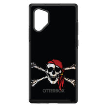 DistinctInk™ OtterBox Symmetry Series Case for Apple iPhone / Samsung Galaxy / Google Pixel - Black Red Pirate Flag