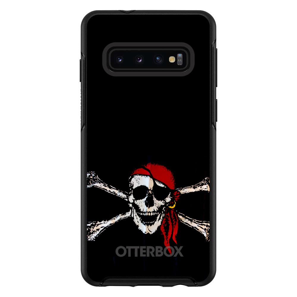 Black Red Pirate Flag OtterBox Symmetry Case for iPhone & Galaxy, view 6